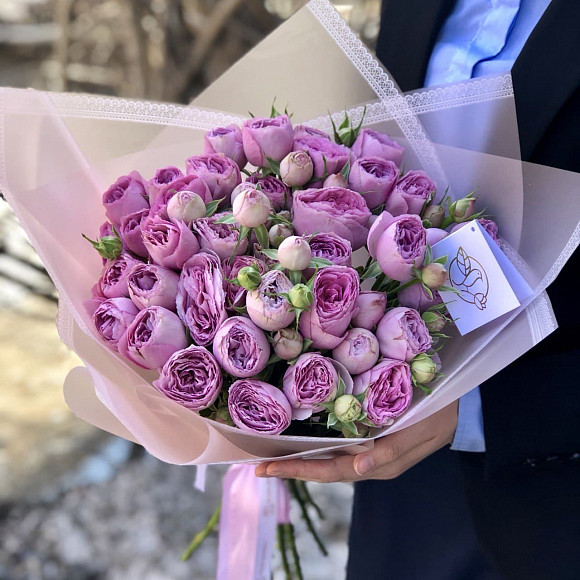 Букеты из пионовидных роз доставка цветов город энгельс